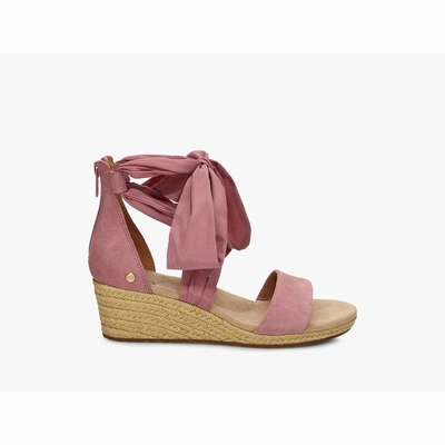 Sandálias UGG Trina Wedge Mulher Rosa | PT-ZSFJY